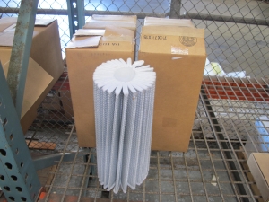 LOT TO INCLUDE: (2 BOXES) SLINGS, ROPE SPINDLE, WHEEL KIT, FILTER ELEMENTS, (3) BOXES SILICONE FOAM KITS, 144 TOTAL. LOADING & HANDLING FEE $15-4195